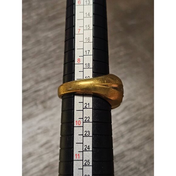 18K CZ Cubic Zirconia Ring Size 9 11.83g - Picture 2 of 6